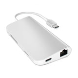 Satechi USB-C Multi-Port Adapter 4K Gigabit Ethernet Silver