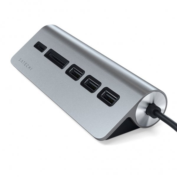 Satechi USB-C Combo Hub for Desktop Space Gray