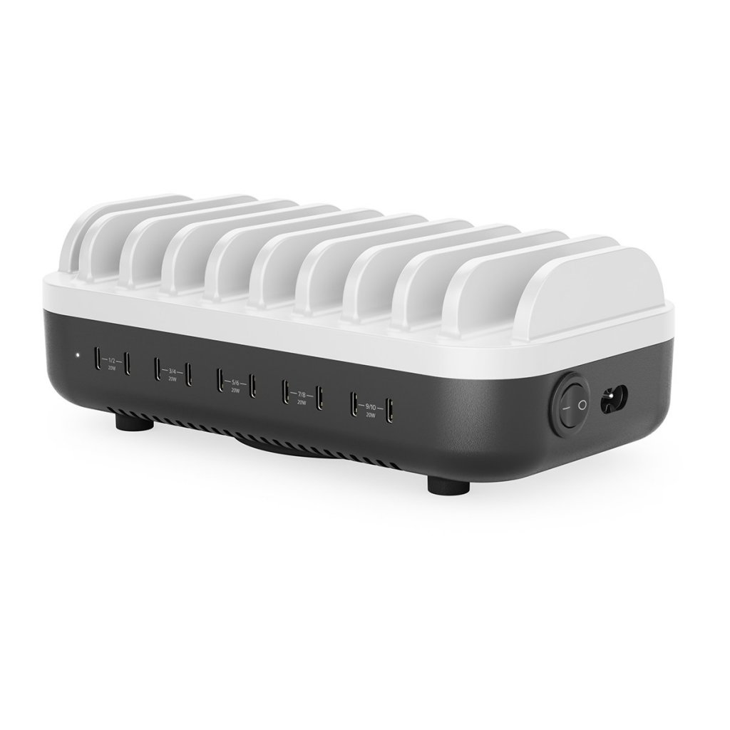 Alogic Powerfin 10-ladestasjon USB-C 100W
