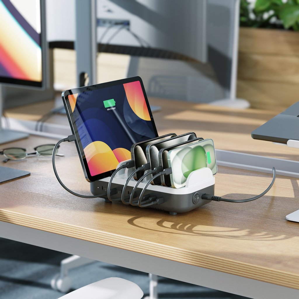 Alogic Powerfin 10-ladestasjon USB-C 100W