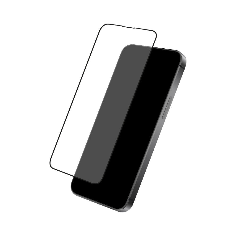 MobileFriend iPhone 15 Plus/15 Pro Max/16 Plus Skärmskydd Svart ram