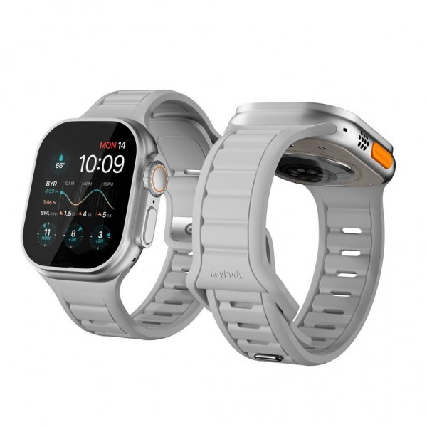 KeyBudz Apple Watch 44/45/46mm/Apple Watch Ultra Armbånd Journey Stone Grey