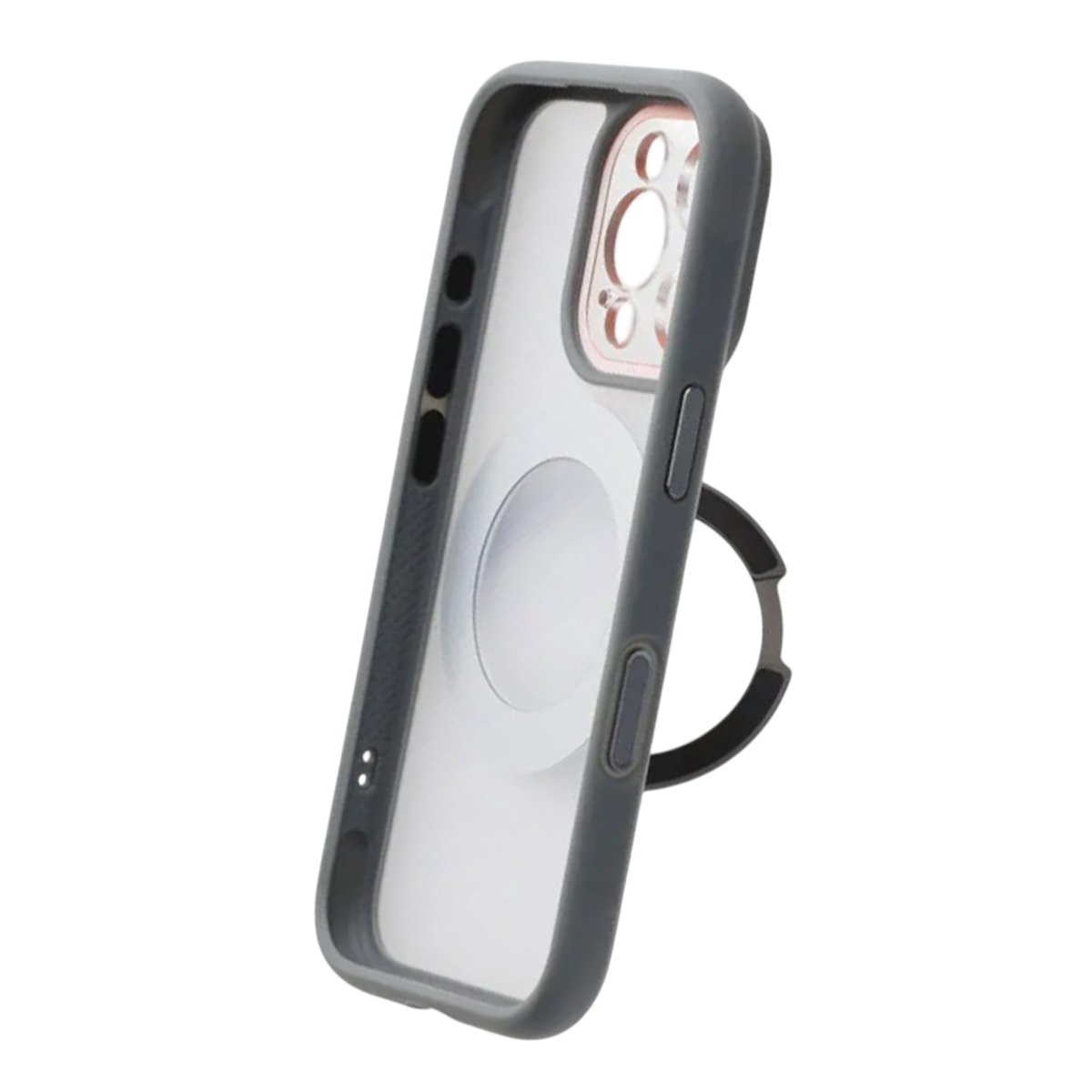 iPhone 16 Pro Max Deksel med roterbart stativ MagSafe Grå