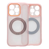 iPhone 16 Pro Max Deksel med roterbart stativ MagSafe Rosa