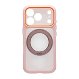 iPhone 17 Pro Max Deksel med roterbart stativ MagSafe Rosa