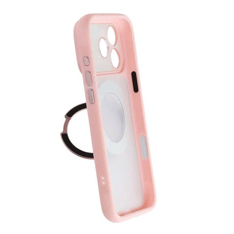 iPhone 17 Pro Deksel med roterbart stativ MagSafe Rosa