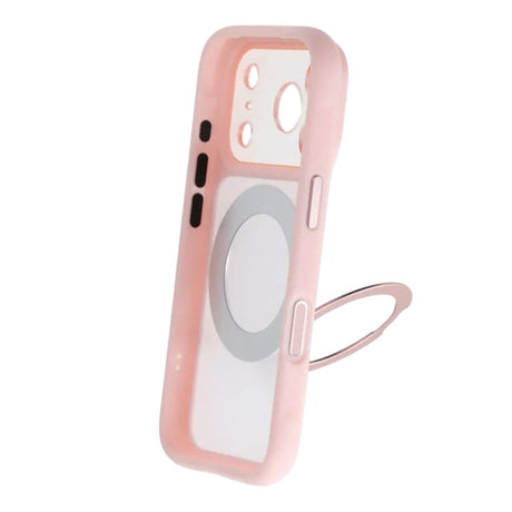 iPhone 17 Pro Deksel med roterbart stativ MagSafe Rosa