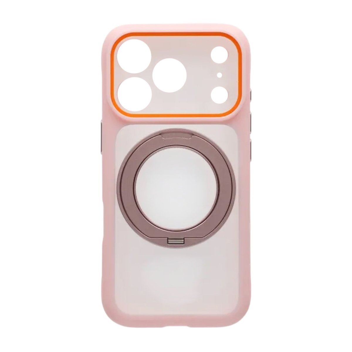 iPhone 17 Pro Deksel med roterbart stativ MagSafe Rosa