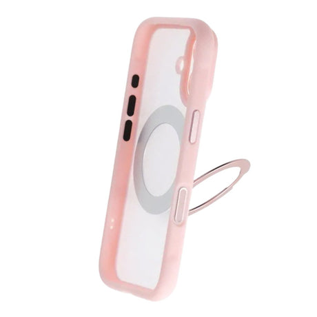 iPhone 17 Deksel med roterbart stativ MagSafe Rosa