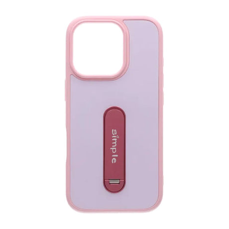 iPhone 16 Pro Max Deksel med sammenleggbart stativ Rosa