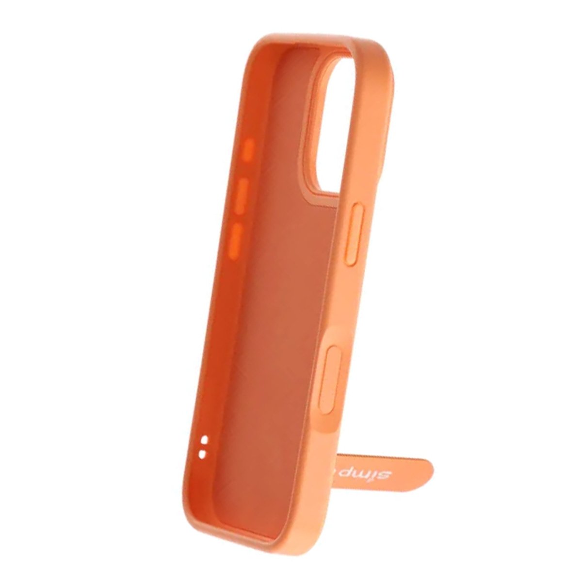 iPhone 16 Pro Deksel med sammenleggbart stativ Oransje