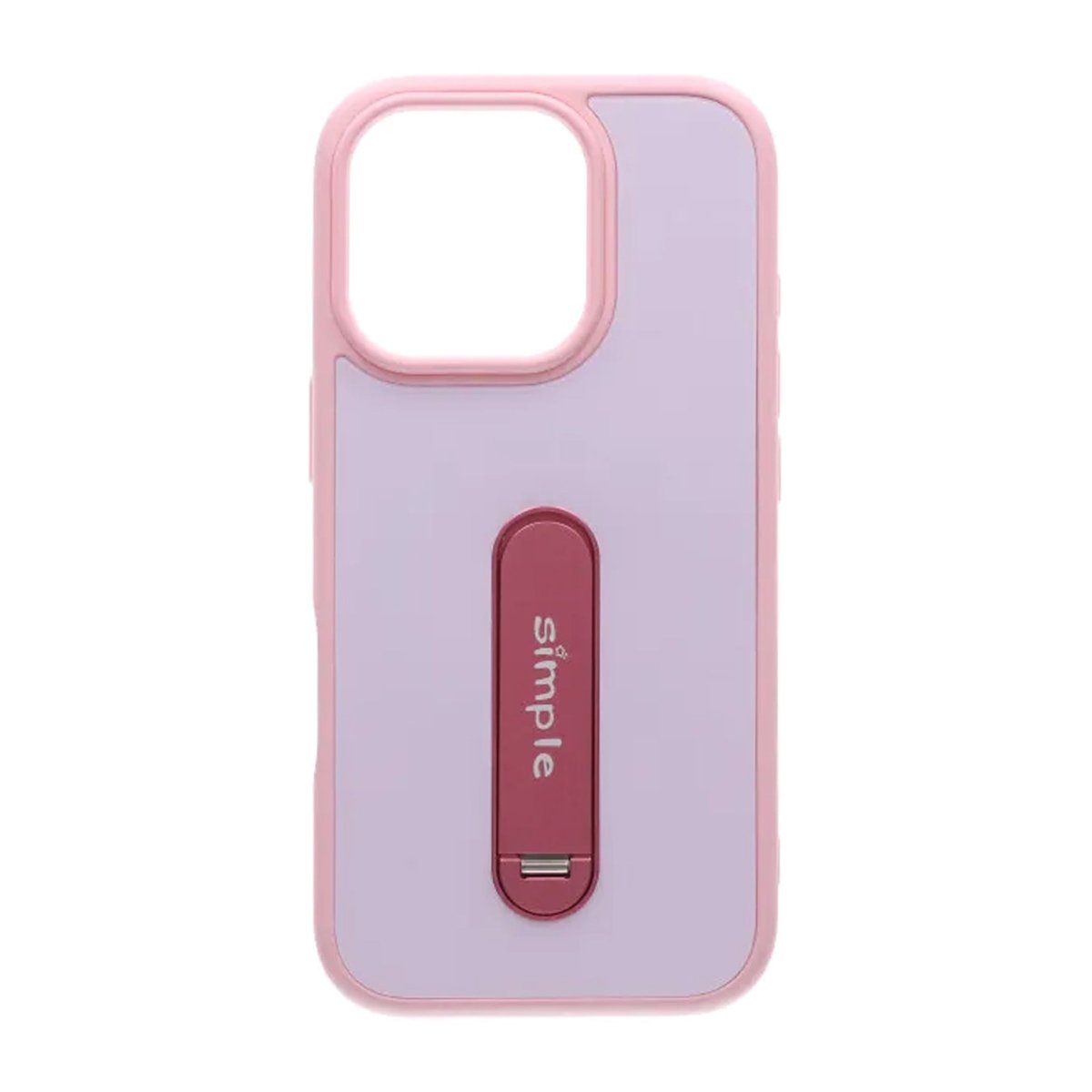 iPhone 16 Pro Deksel med sammenleggbart stativ Rosa