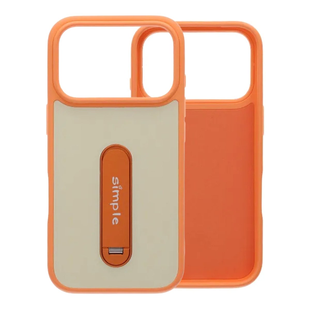 iPhone 17 Pro Max Deksel med utfellbart stativ Oransje