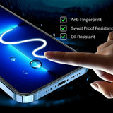 iPhone 13/13 Pro/14/16e/17e Skjermbeskytter Herdet glass