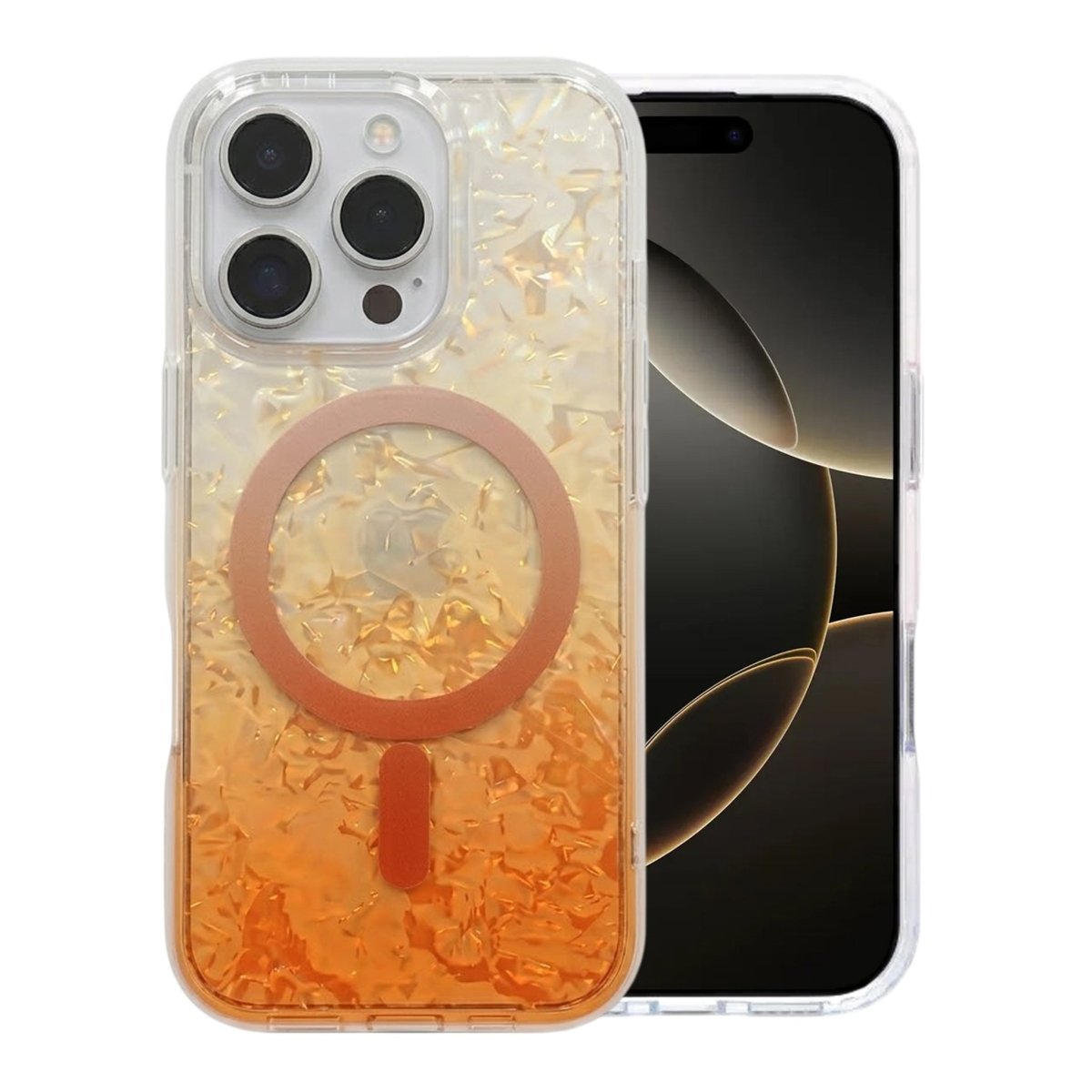 iPhone 16 Pro Deksel Dreamy Ocean MagSafe Oransje