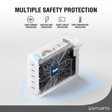 4smarts Skrivebordslader GaN Flex Pro 200W 4 USB-C