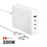 Fixed Skrivebord Lader GaN200 Charging Dock 3xUSB-C & 1xUSB-A