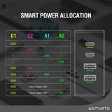 4smarts Skrivebordslader USB-C/A Power Strip Desk GaN 65W