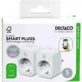 Deltaco Smart Home Smart Plug WiFi 2.4GHz 2-pakning