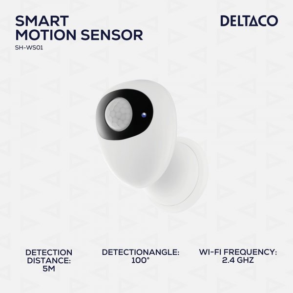 Deltaco Smart Home Smart bevegelsessensor WiFi