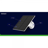Deltaco Smart Home Solcellepanel med USB-C-kontakt 5W 3m