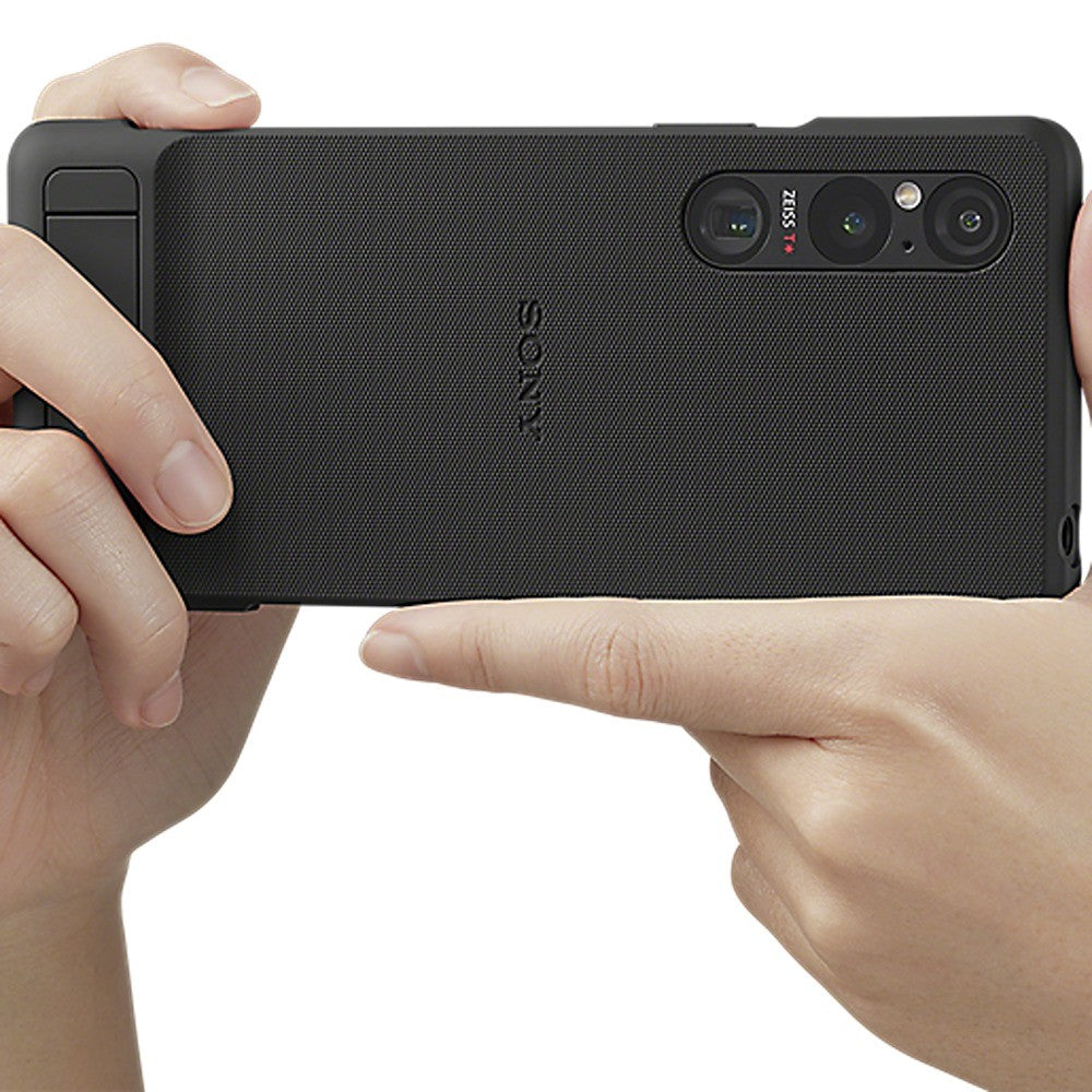 Sony Original Sony Xperia 1 V Deksel Style Cover with Stand Svart