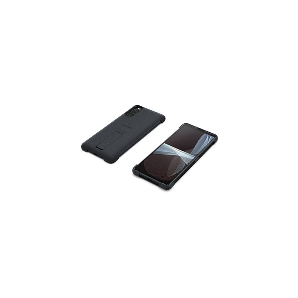 Sony Original Sony Xperia 10 III Deksel Style Cover with Stand Svart