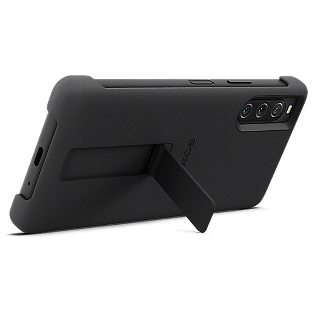 Sony Original Sony Xperia 10 V Deksel Style Cover with Stand Svart