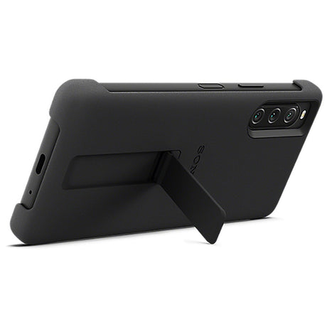 Sony Original Sony Xperia 10 V Deksel Style Cover with Stand Svart