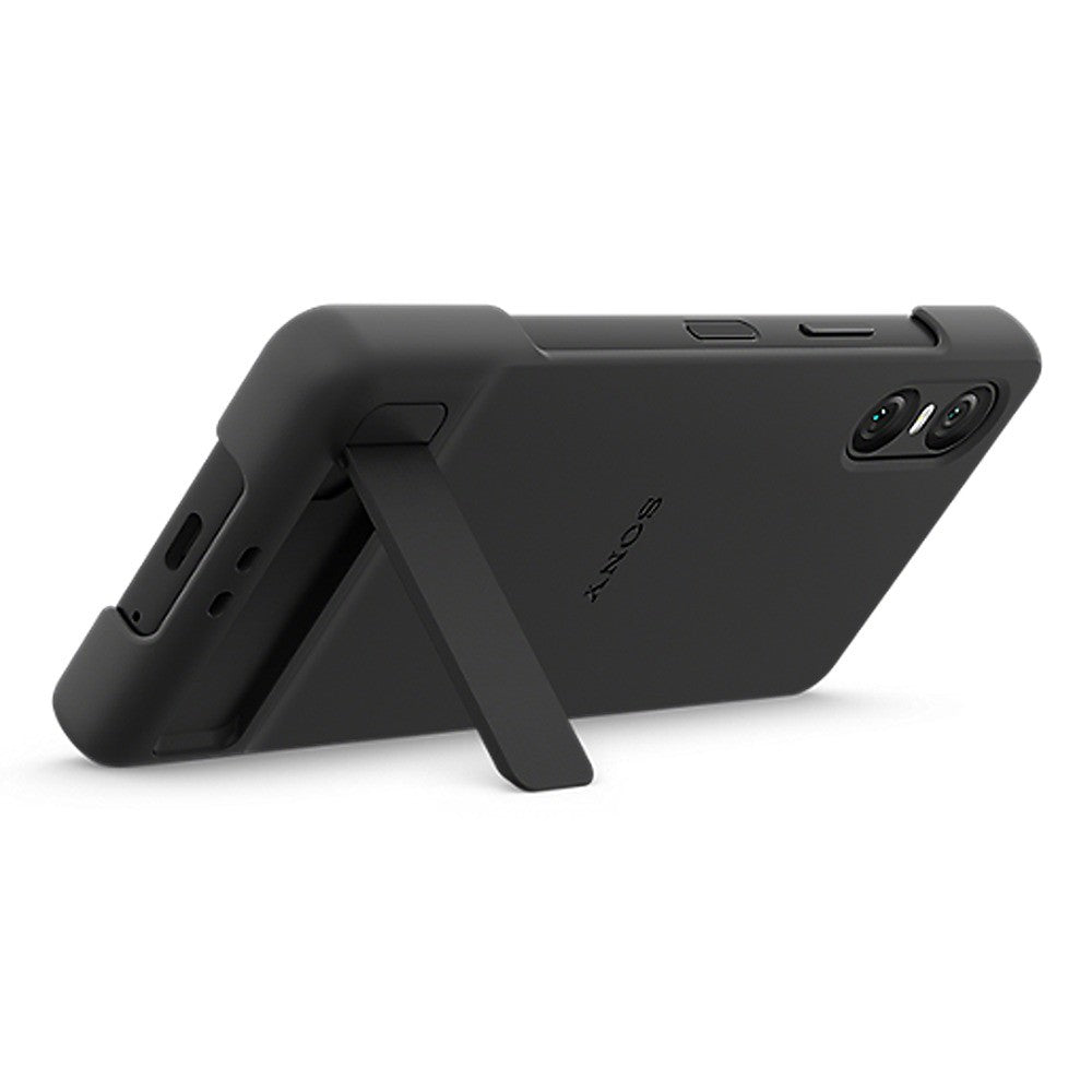 Sony Original Sony Xperia 10 VI Deksel Style Cover with Stand Svart