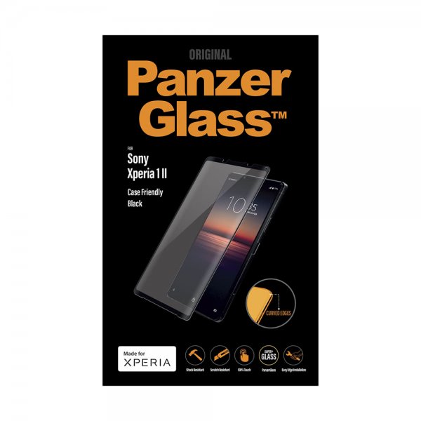 PanzerGlass Sony Xperia 1 II Skjermbeskytter CaseFriendly Curved Edges