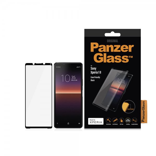 PanzerGlass Sony Xperia 1 II Skjermbeskytter CaseFriendly Curved Edges
