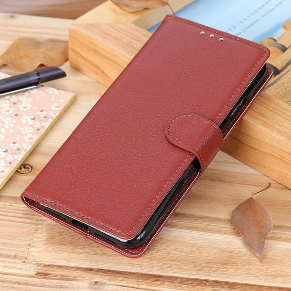 Sony Xperia 1 III Etui med Stativ Brun