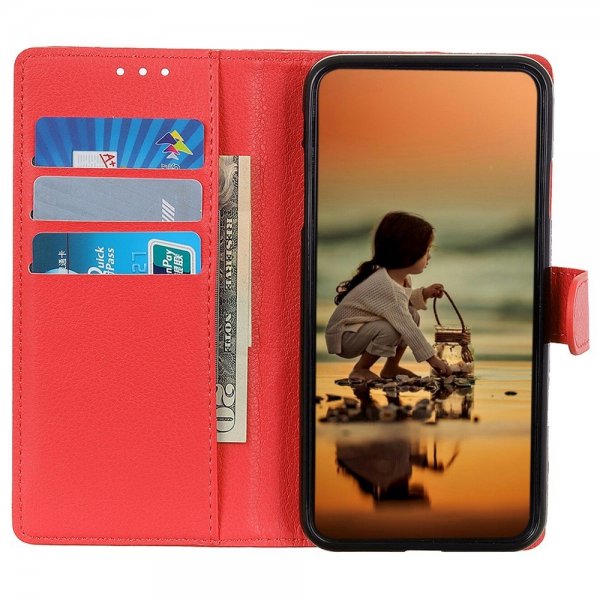 Sony Xperia 1 IV Etui Litchi Rød