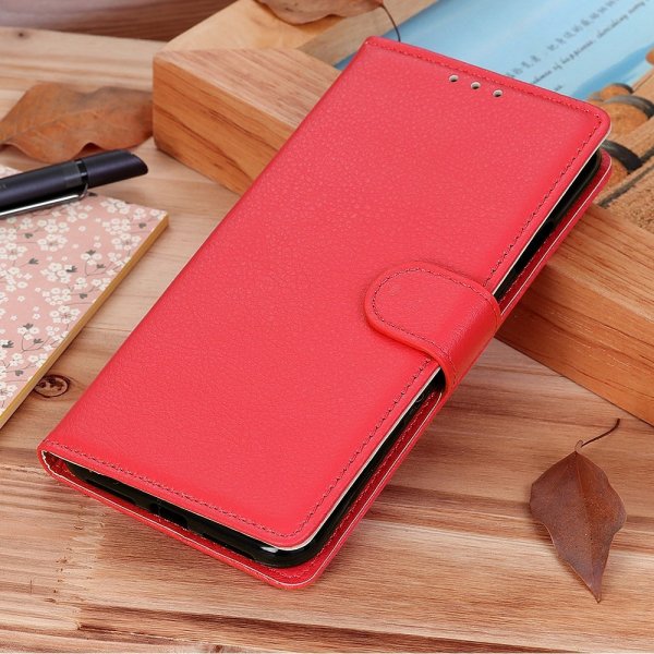 Sony Xperia 1 IV Etui Litchi Rød