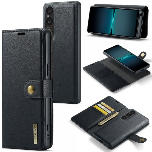 Dg.Ming Sony Xperia 1 V Etui Avtagbart Deksel Svart