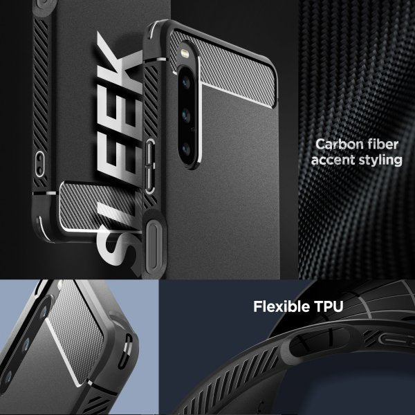 Spigen Sony Xperia 1 V Deksel Rugged Armor Matte Black
