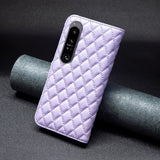 Sony Xperia 1 VI Etui Rombemønster Lilla