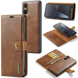 Dg.Ming Sony Xperia 10 VI Etui Avtagbart Deksel Brun