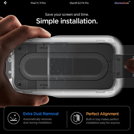 Spigen Google Pixel 11/Google Pixel 11 Pro Skjermbeskytter GLAS.tR EZ Fit Pro 2-pakning