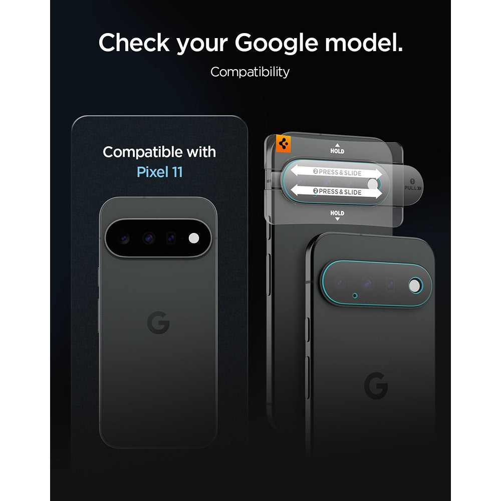 Spigen Google Pixel 11 Kameraskydd GLAS.tR EZ Fit Optik Pro 2-pack