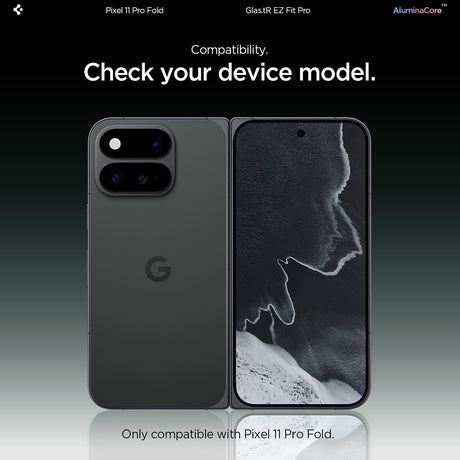 Spigen Google Pixel 11 Pro Fold Skjermbeskytter GLAS.tR EZ Fit Pro 2-pakning