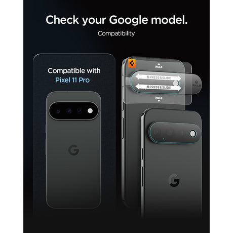 Spigen Google Pixel 11 Pro Linsebeskyttelse GLAS.tR EZ Fit Optik Pro 2-pakning