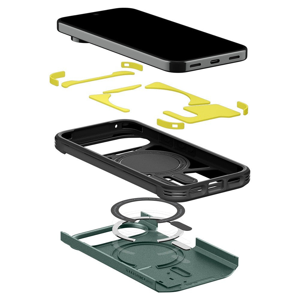 Spigen Google Pixel 11 Pro Skal Tough Armor MagFit Abyss Green