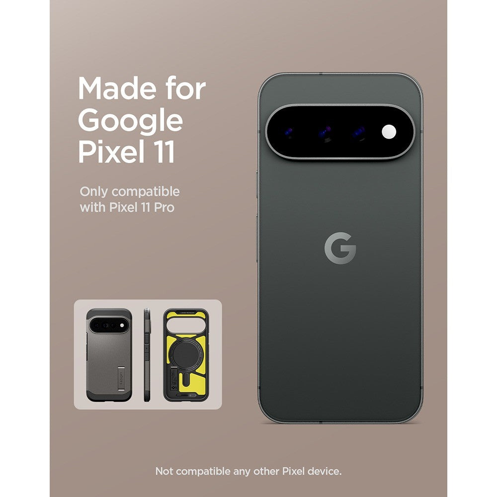 Spigen Google Pixel 11 Pro Deksel Tough Armor MagFit Gunmetal