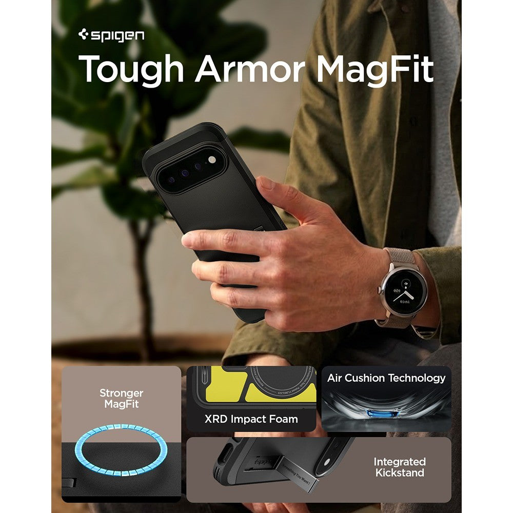 Spigen Google Pixel 11 Pro Skal Tough Armor MagFit Svart