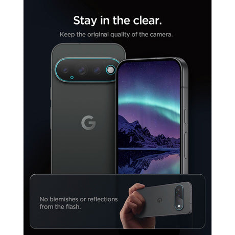 Spigen Google Pixel 11 Pro XL Linsebeskyttelse GLAS.tR EZ Fit Optik Pro 2-pakning