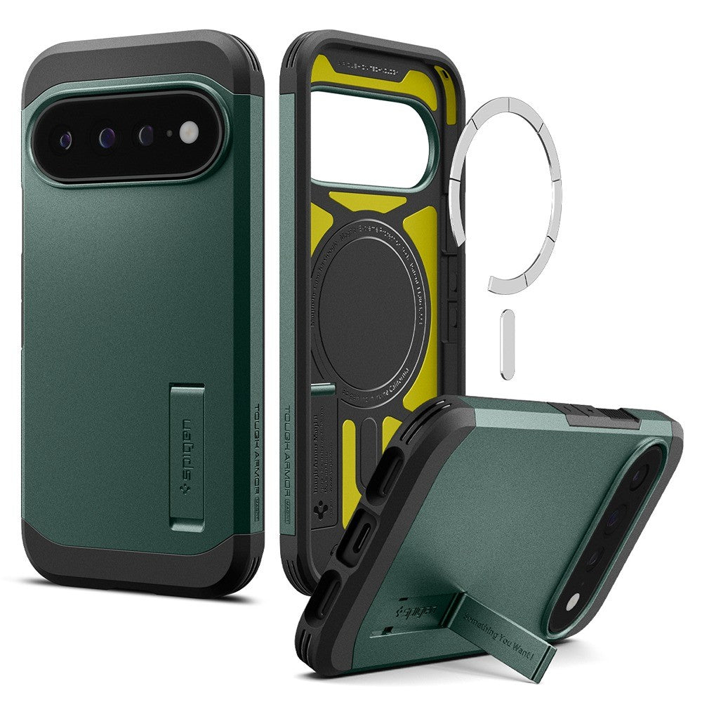 Spigen Google Pixel 11 Pro XL Skal Tough Armor MagFit Abyss Green