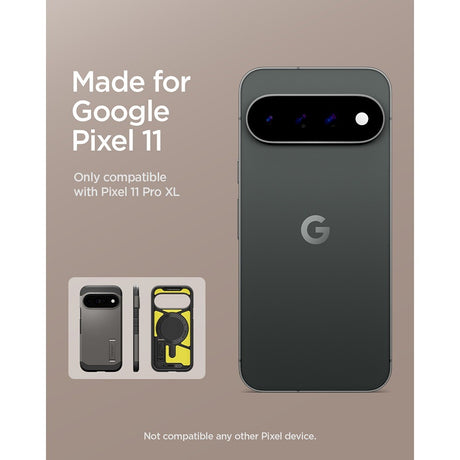 Spigen Google Pixel 11 Pro XL Deksel Tough Armor MagFit Gunmetal
