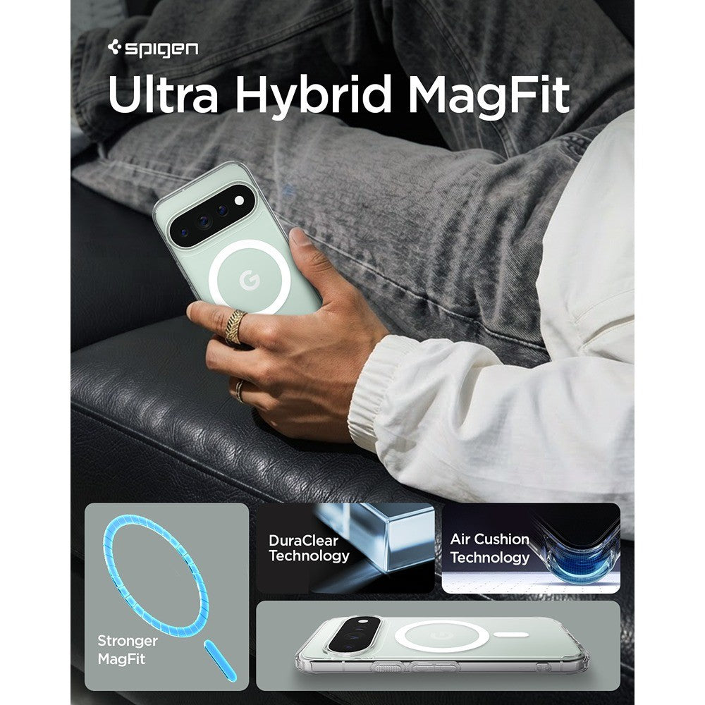 Spigen Google Pixel 11 Pro XL Skal Ultra Hybrid MagFit Clear White